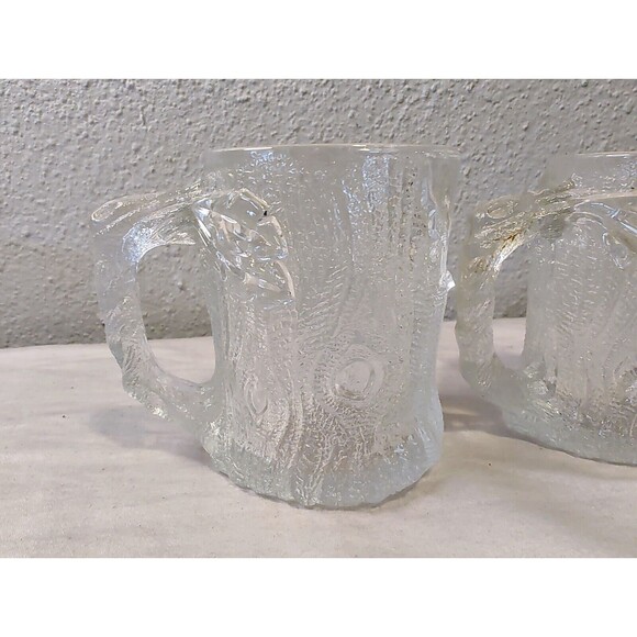 1993 Set of 3 FLINSTONES McDonald's Complete Cups Mugs Frosted Glass Vintage Lot - Picture 13 of 16